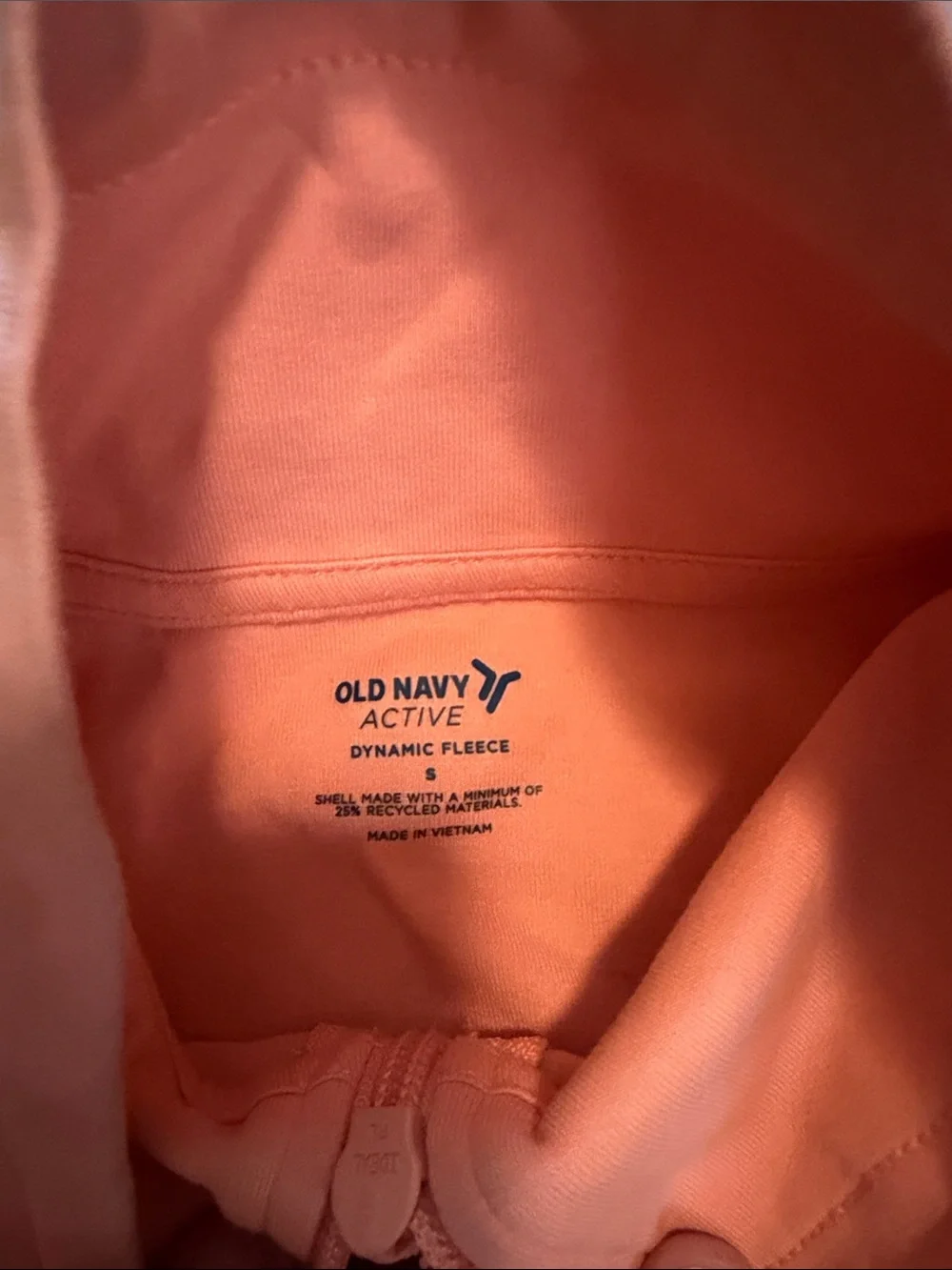Old Navy 1/4 zip Coral Half Zip Sweatshirt Size Small